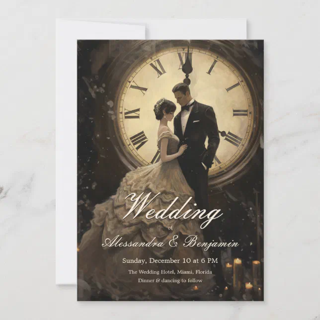 ... | Vintage Theme Wedding Invitation