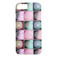 Bohemian Styled Zen Purple Blue Green Mandalas iPhone 8/7 Case