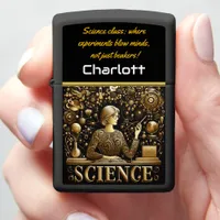 Artful Exploration of Science's Wonders Zippo Lighter