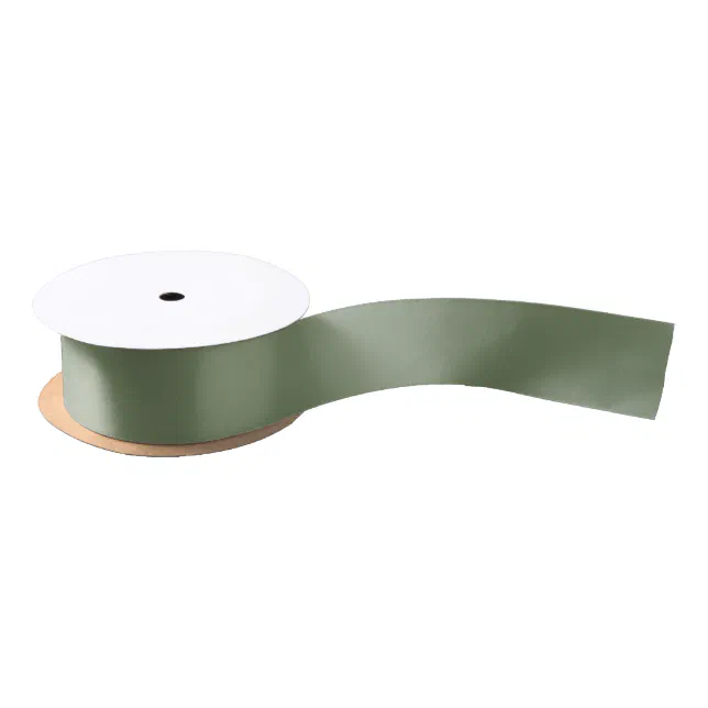 Sage Green Solid Color Satin Ribbon