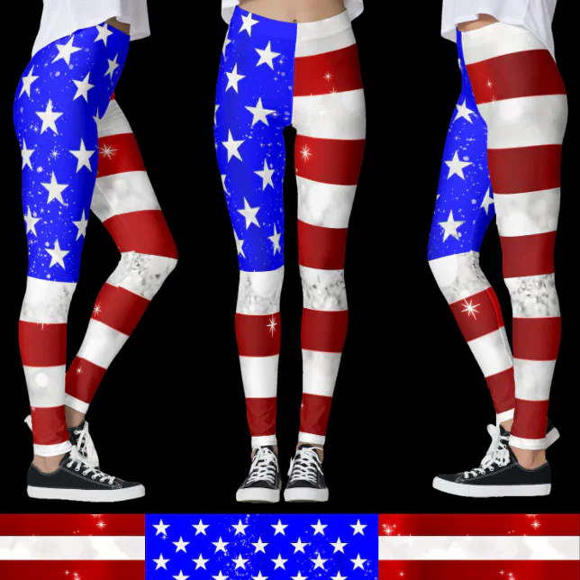 USA flag Leggings