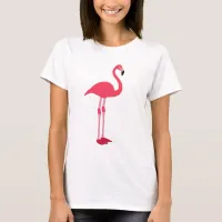 Pink Flamingo Women's Light Colored T-Shirt