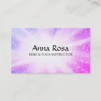 *~* Energy Rays Healing Bursts Sparkles Reiki Business Card