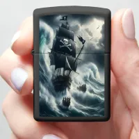 Pirate Ship In A Storm Zippo Lighter