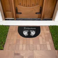 Personalized Winged Dragons  Doormat