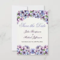 Romantic and Poetic Pastel Lilac Watercolor Save The Date