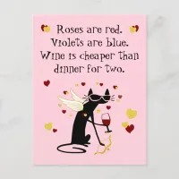 Wine Is Cheaper than Dinner for Two Valentine