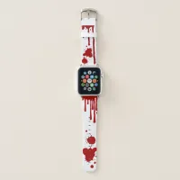 Gory Red Blood Spattered Bloodstained Apple Watch Band