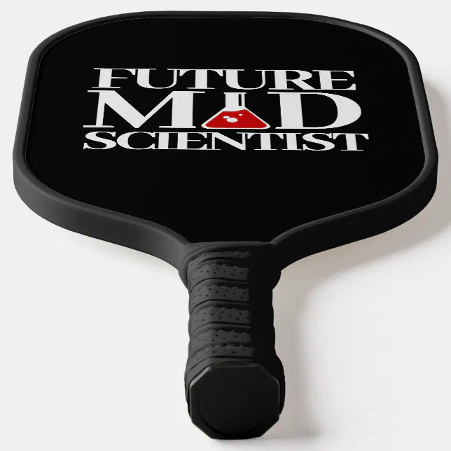 Funny Future Mad Scientist with Chemistry Beaker Pickleball Paddle