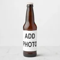 Customize Add Name Photo or Artwork Beer Bottle Label