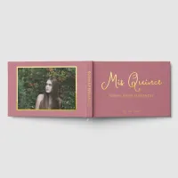 Elegant Modern Rose Gold Photo Quincea&#241;era Foil Guest Book