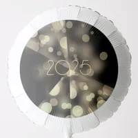 2025 new year with golden bubbles balloon