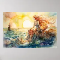 The mermaid and the lighthouse poster