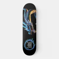 *~* AP88 Elemental Metallic Dragon Mouth Blue Skateboard