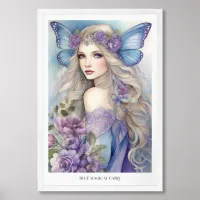 Blue Magical Fairy Poster