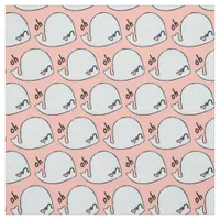 oh whale, wordplay kawaii watercolor by the yard fabric