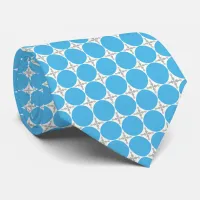 Blue & Grey Retro Geometric Men’s Neck Tie