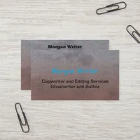 Professional Earthy Tint Abstract Freelance Writer Business Card