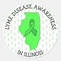 Lyme Disease Awareness in Illinois Stickers