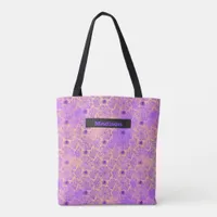 Halloween Spider Web Personalized Trick / Treat Tote Bag