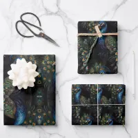 Peacock  wrapping paper sheets