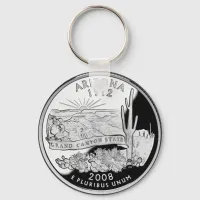 Faux Arizona State Quarter Grand Canyon State Keychain