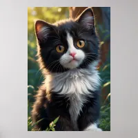 *~* AP68 2:3 Cat Feline Kitten Kitty Black Sweet Poster