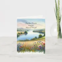 Watercolor Landscape Sympathy Thank You Card