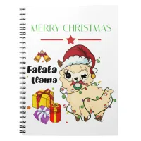 Christmas Llama Notebook