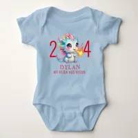 2024 Little Dragon Newborn Coming Home Outfit Cute Baby Bodysuit