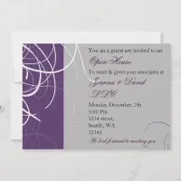 elegant purple Corporate party Invitation