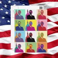 President Obama Pop Art Postcard