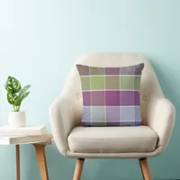 Trendy modern color block throw pillow