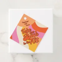 Bach to the 70s Retro Groovy Sunset Bachelorette Favor Tags