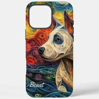 Colorful Doggo Argentina Portrait iPhone 16 Pro Max Case