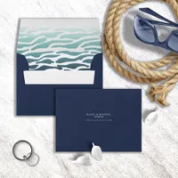 Blue Wave Wedding ID836 Envelope