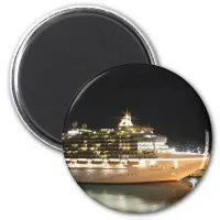 MV Ventura Cruise Ship at Night Magnet