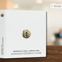 White Gold Seal Logo Binder