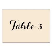 Antique White Numbered Table Number