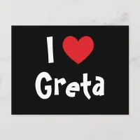 I Love Greta Postcard