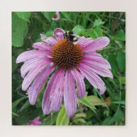 Bumblebee on Eastern purple Coneflower Jigsaw Puzzle