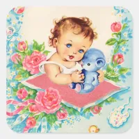 Vintage Baby Girl Stickers