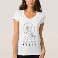 Confidence and Beauty Positive Affirmation T-Shirt