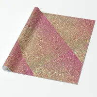 Rose Gold Glitter Pattern Wrapping Paper