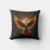 Fiery Phoenix  Throw Pillow