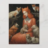 The Girl Who Tames Foxes Postcard