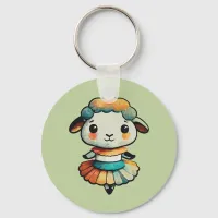 Sheep Ballerina Keychain