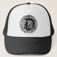 Monarchia Black  "D" Trucker Hat