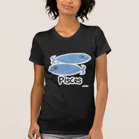 Pisces Cute Fish Astrology Symbol Cartoon T-Shirt