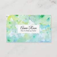 *~* Popular Turquoise Blue Green Girly Beauty Business Card